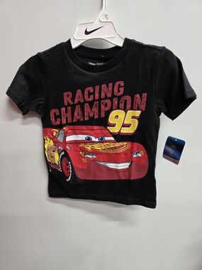 Disney Pixar Cars 'Racing Champion 95' Black Short Sleeve Tee